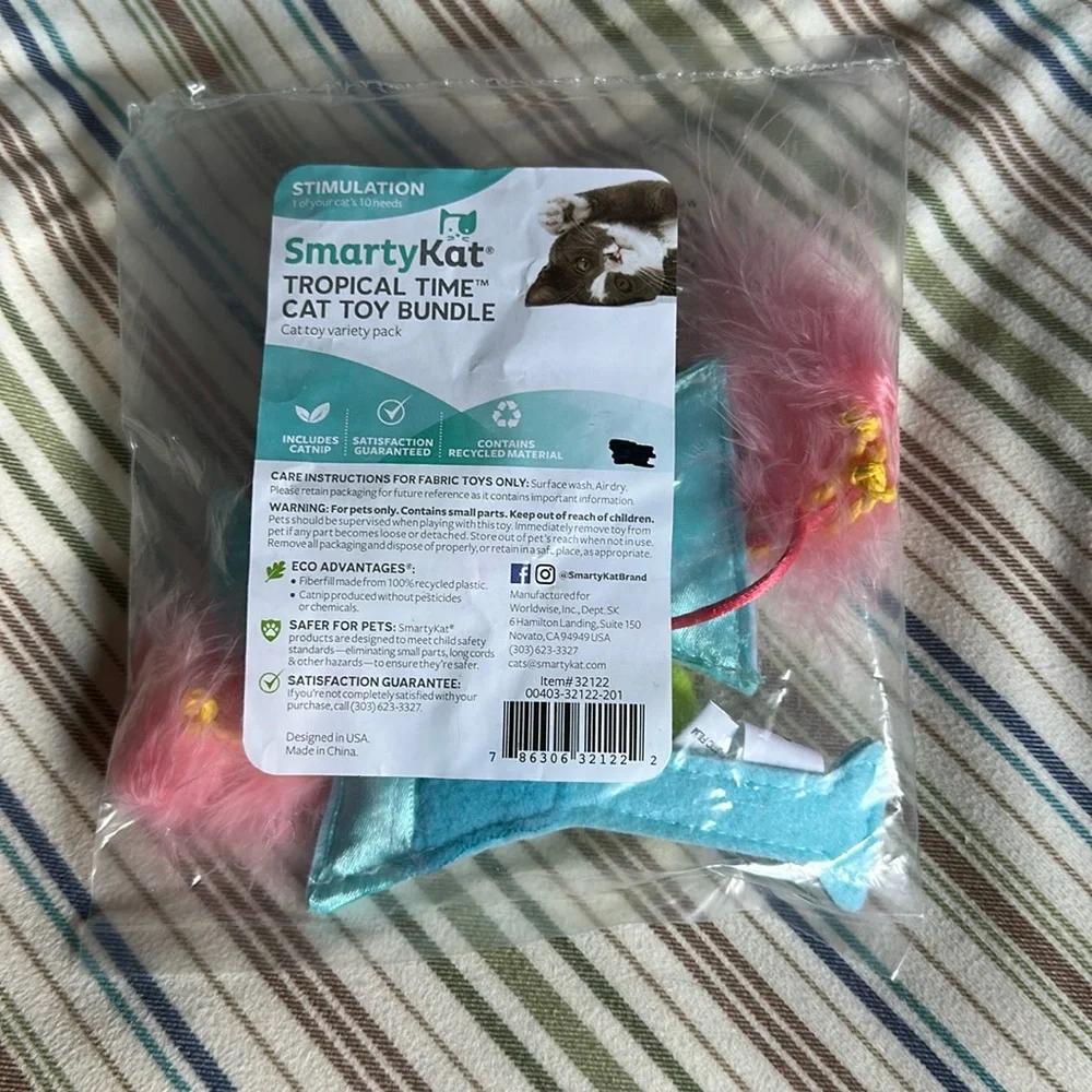 SmartyKat Tropical Time Island Martini Catnip Cat Toys